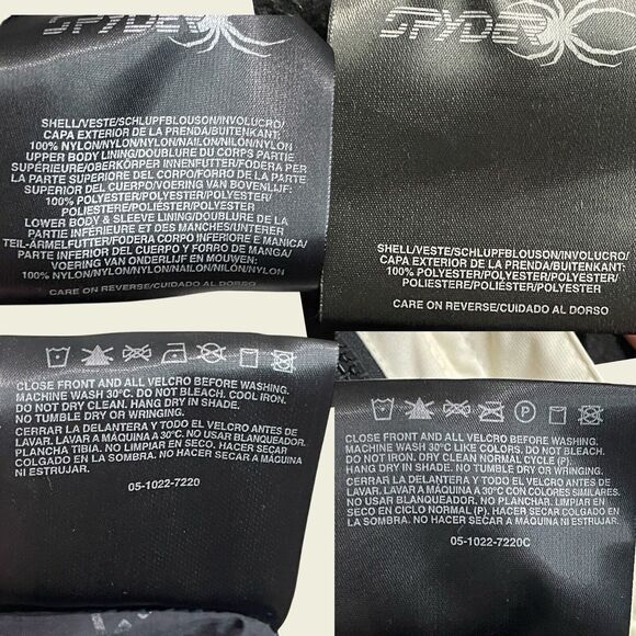 Spyder Winter Shell‎ Ski Jacket Ivory And Black Women Size 12 Entrant GII 5000mm - Picture 6 of 11